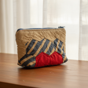 Repurposed Quilt Zipper Bag