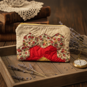 Repurposed Quilt Zipper Bag