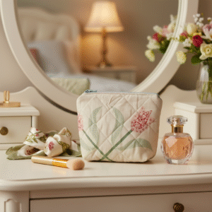 Repurposed Quilt Zipper Bag