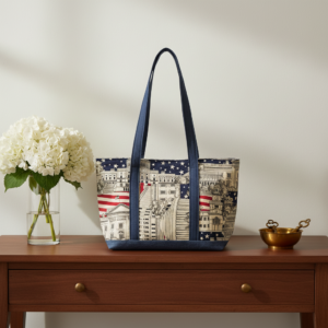 Patriotic Handmade Tote Bag