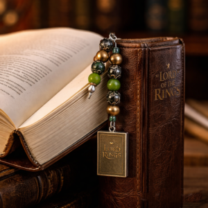 LOTR Beaded Bookmark with Mini Book