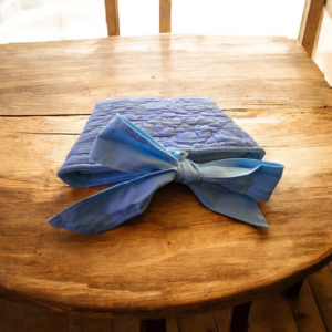 Repurposed Quilt Bow Book Sleeve