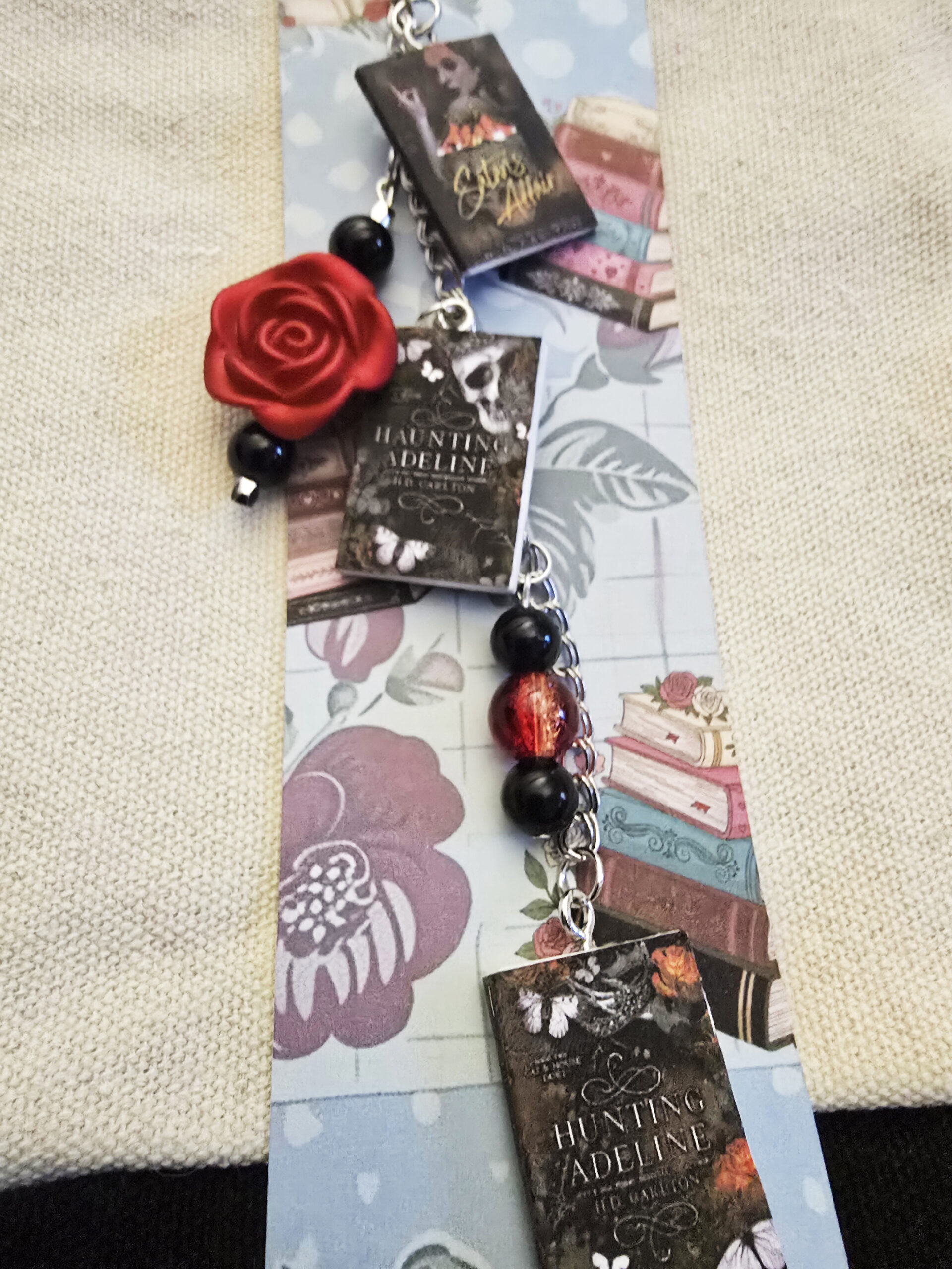 Dark Romance Beaded Bookmark