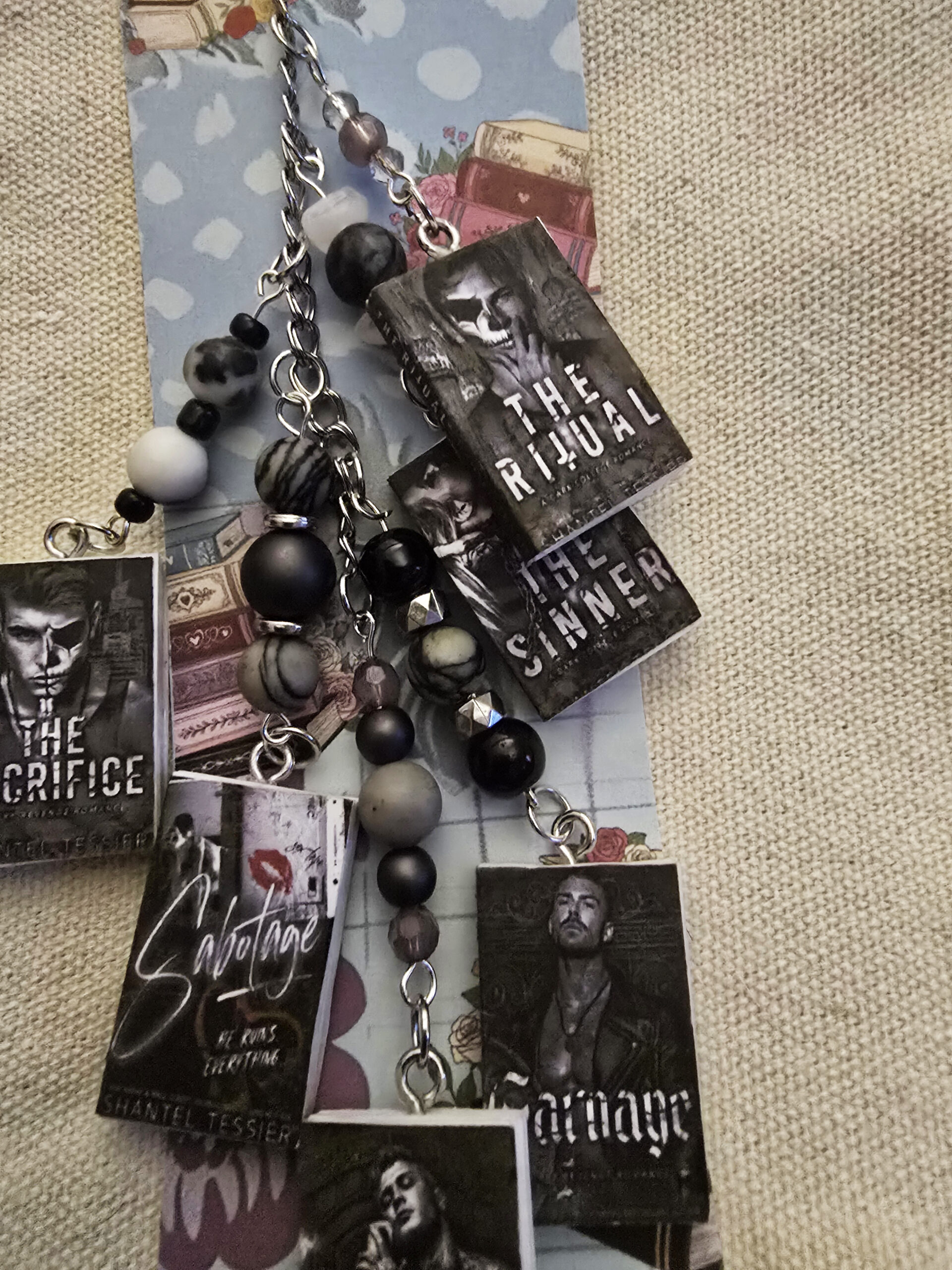 Dark Romance Beaded Bookmark