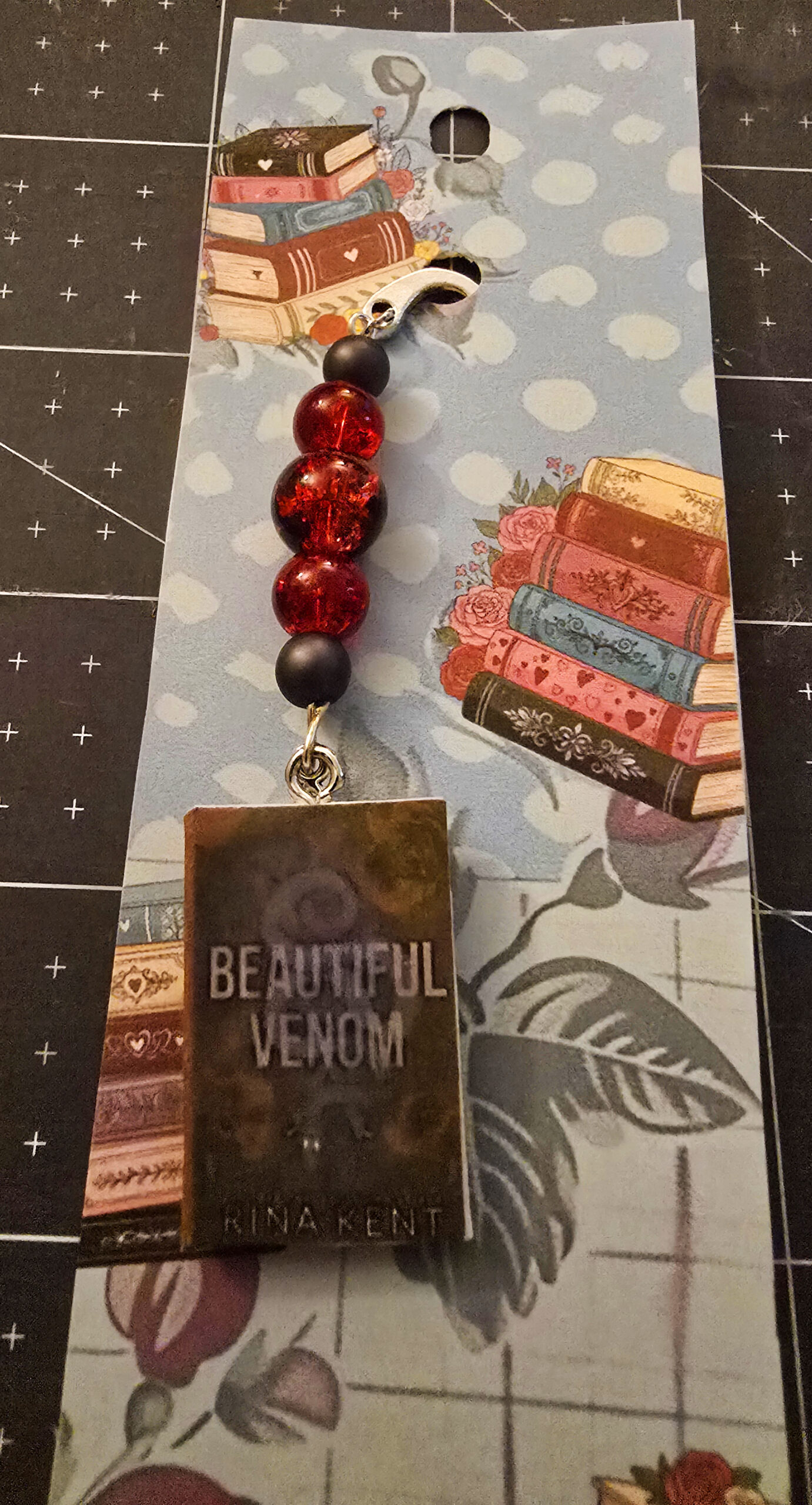 Dark Romance Beaded Bookmark (Beautiful Venom)