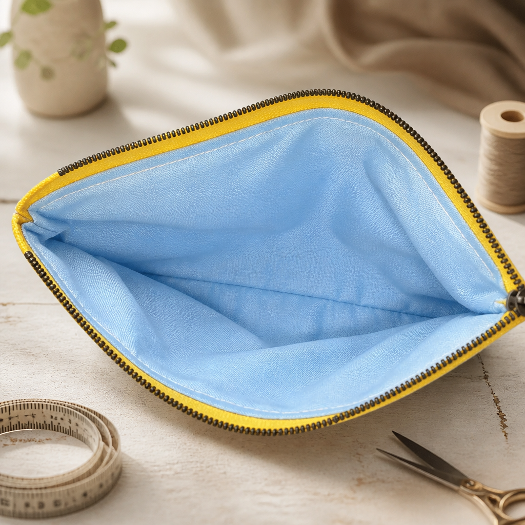 Repurposed Quilt Glasses/Pencil Zipper Bag - Image 2