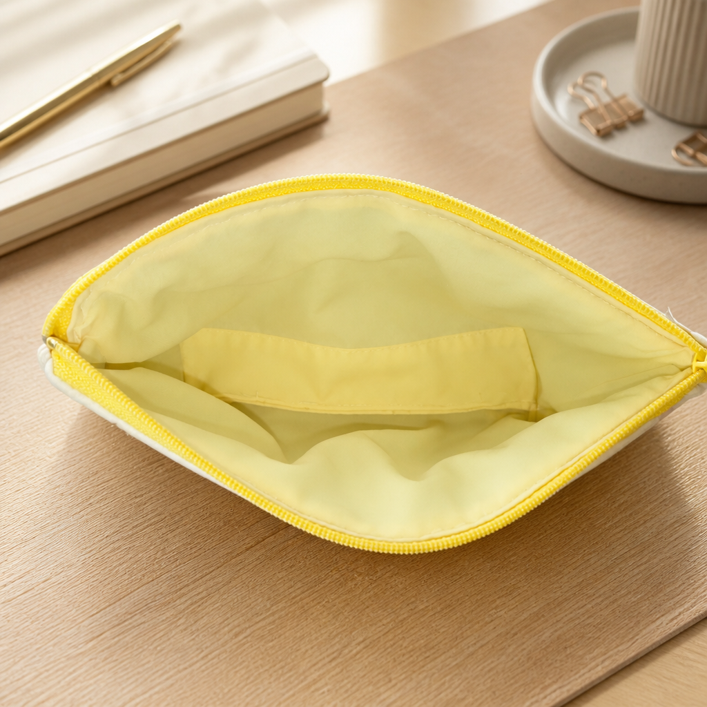 Repurposed Quilt Glasses/Pencil Zipper Bag - Image 2